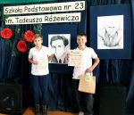 Międzyszkolny konkurs plastyczny „Tadeusz Różewicz – Twarz poety”.
